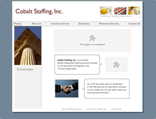Tablet Screenshot of cobaltstaffing.com
